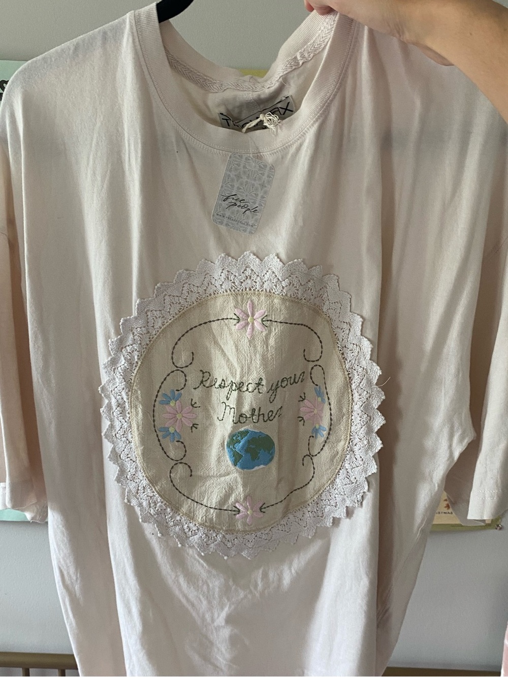 NWT Free People x Tricia Fix Respect Your Mother Tee t shirt - Picture 3 of 9